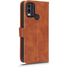 Mays Shop Kart ile Nokia C22 Tam Koruma Deri Folio Flip Case Için Kılıf (Yurt Dışından)