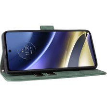 Mays Shop Motorola Moto G51 Deri Folio Flip Case Kart Ekleme Tam Için Kılıf (Yurt Dışından)