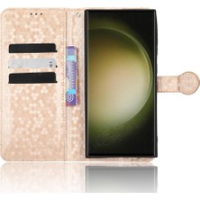 Mays Shop Samsung Galaxy S23 Ultra 5g Deri Cüzdan Kapak Manyetik Toka (Yurt Dışından)