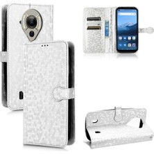 Mays Shop Oukitel WP16 Manyetik Toka Geometrik Desen Deri Cüzdan Için Kılıf (Yurt Dışından)