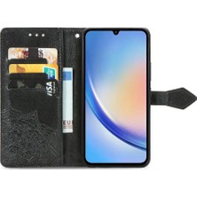 Mays Shop Samsung A34 5g Için Kılıf Zarif Desen Deri Kılıf Darbeye Çevir (Yurt Dışından)