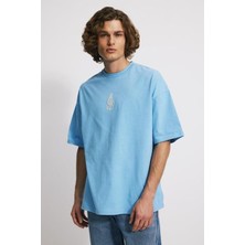 Babokah Nakışlı Heavy Jersey Oversize Fit T-Shirt