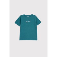 Babokah (Kids Boy) Nakışlı Heavy Jersey Oversize Fit Organik T-shirt