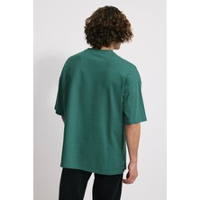 Babokah Nakışlı Heavy Jersey Oversize Fit T-Shirt