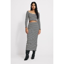 Babokah Yırtmaçlı Maxi Boy Kadın Etek