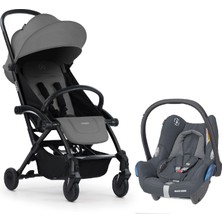 Bumprider Connect 3 Bebek Arabası Black-Grey / Cabriofix Oto Koltuğu Essential Black