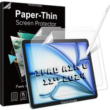 TEKNETSTORE Apple iPad Air 6 11 Inç 2024 M2 Çip Uyumlu Paperlike Kırılmaz Ekran Koruyucu Kağıt Hissli A2902 A2903