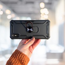 Skygo Xiaomi Redmi 9A Yüzüklü Standlı Tlp Tank Kılıf  (Armor Mılıtary Case)