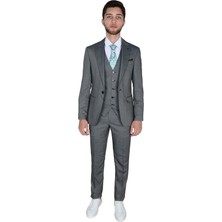 Cengiz Inler Armürlü Yelekli Erkek Takım Elbise