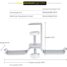 Bukongjun Başa Takılan Yumruksuz Masaüstü Depolama Kulaklık Tutucusu (Yurt Dışından)