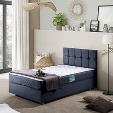 Setay Berlin Tek Kişilik Baza Başlık Comfort Yatak Seti - Lacivert