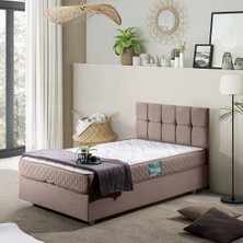 Setay Berlin Tek Kişilik Baza Başlık Comfort Yatak Seti - Kahverengi