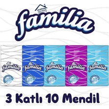 Familia 3 Katlı 10 Paket Mendil