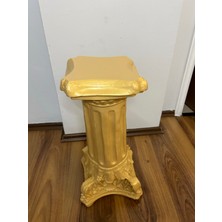 Libre Design Dekoratif 53CM Gold Sütun Biblo Heykel Bahçe Dekorasyonu