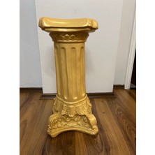 Libre Design Dekoratif 53CM Gold Sütun Biblo Heykel Bahçe Dekorasyonu