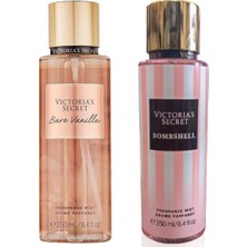 Victoria's Secret Bare Vanilla-Bombshell Vücut Spreyi Ikili Set