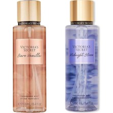 Victoria's Secret Bare Vanilla-Midnight Bloom Ikili Set Vücut Spreyi