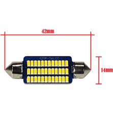 Teknogöz Sarı Renk LED Sofit Ampul 42MM - 36 Smd Ledli