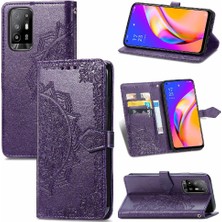 Colorful Shop Oppo A94 5g Için Kılıf/oppo 5z Flip Kapak Kılıf Zarif Desen (Yurt Dışından)