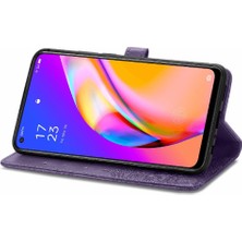 Colorful Shop Oppo A94 5g Için Kılıf/oppo 5z Flip Kapak Kılıf Zarif Desen (Yurt Dışından)