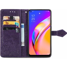 Colorful Shop Oppo A94 5g Için Kılıf/oppo 5z Flip Kapak Kılıf Zarif Desen (Yurt Dışından)