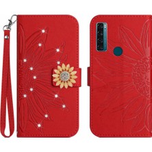 Colorful Shop Tcl 20 Se Telefon Kapak Için Kılıf Kart Tutucu Darbeye Tpu Kabuk Pu Flip (Yurt Dışından)