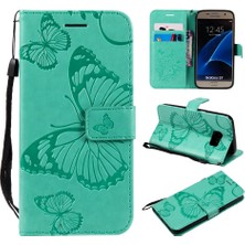 Colorful Shop Samsung Galaxy S7 Flip Kickstand Pu Deri Kart Yuvası Standı ile (Yurt Dışından)