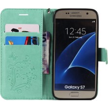 Colorful Shop Samsung Galaxy S7 Flip Kickstand Pu Deri Kart Yuvası Standı ile (Yurt Dışından)