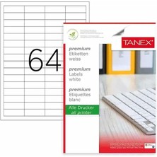 Tanex Laser Etiket Kod Tw 2564 48.5mm x 16.9mm