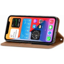 Colorful Shop Iphone 12 Için Kılıf Promax Basit Iş Kapak Çevirin Deri Kılıf Cüzdan (Yurt Dışından)