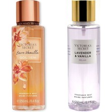 Victoria's Secret Bare Vanilla Golden-Lavender ve Vanilla Vücut Spreyi Ikili Set