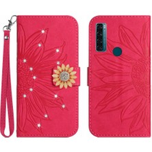 Colorful Shop Tcl 20 Se Telefon Kapak Için Kılıf Kart Tutucu Darbeye Tpu Kabuk Pu Flip (Yurt Dışından)