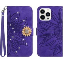 Colorful Shop Iphone 15 Için Kılıf Pro Telefon Kılıfı Flip Cüzdan Kredi Kartı Kartı Tutucu Pu (Yurt Dışından)