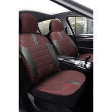 Trobus Ford Fusion Hachback 2005-2012 Aracınıza Uyumlu Koltuk Kılıfı Ticari Kırmızı Syh