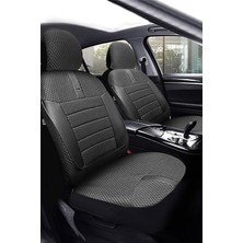 Trobus Fiat 500L Hachback 2013 Aracınıza Uyumlu Koltuk Kılıfı Ticari Siyah