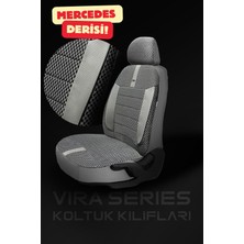 Trobus Peugeot 301 Acces Sedan 2012-2017 Aracınıza Uyumlu Koltuk Kılıfı Vira Gri