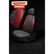 Trobus Ford Connect Hafif Ticari 2004-2010 Aracınıza Uyumlu Koltuk Kılıfı Ticari Siyah Krm