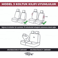 Trobus Opel Combo Camli Van 2005-2012 Aracınıza Uyumlu Koltuk Kılıfı Ticari Mavi Siyah
