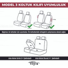 Trobus Vira Serisi Araba Koltuk Kılıfı Seti Hava Yastığına Uygun Sertifikalı Koruma Sarı Sarı 2+1 Ticari