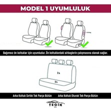 Trobus Renault Master Çift Kabin 6+1 2011 Aracınıza Uyumlu Koltuk Kılıfı Vira Bej