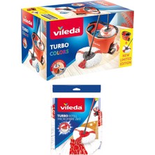 Vileda Turbo Colors 2in1 Turuncu + 2in1 Yedek Paspas