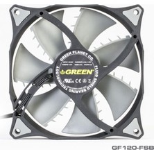 Green GGF120-FSB Huracan 1X12CM Fan Bilgisayar Kasa Fanı