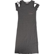 Bebelop Kristal Taş Baskılı Elbise