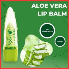 Biorlx Biorlx%99 Saflıkta Aloe Vera Dudak Balsamı, Renkli, Nemlendirici Dudak Dolgunlaştırıcı, Sıcaklıkta Renk Değişimi, Ruj Uzun Ömürlü, Kadınlar Için Besleyici Aloe Vera