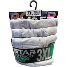 Star 3lü Erkek Süpersoft Bambu Boxer