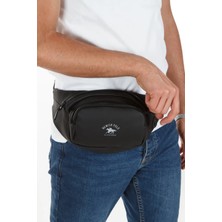 Tuldar Siyah Yumuşak Deri USB Kulaklık Çıkışlı Crossbody Çapraz Göğüs Omuz ve Bel Çantası TUL360