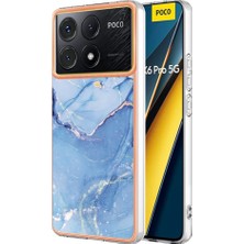 4U Sky Xiaomi Poco X6 Pro 5g Tpu Kılıf Galvanik Kenar Telefon Kapağı-Mavi Için (Yurt Dışından)