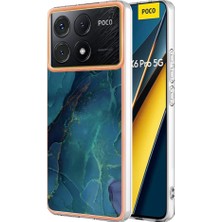 4U Sky Xiaomi Poco X6 Pro 5g Tpu Kılıf Galvanik Kenar Telefon Kapağı-Yeşil Için (Yurt Dışından)