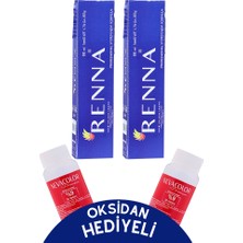 Renna Tüp Boya 60 ml 9-B Çok Açık Bej 2li Set Oksidan Hediyeli