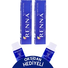 Renna Tüp Boya 60 ml 6-35 Koyu Kumral Dore Akaju 2li Set Oksidan Hediyeli